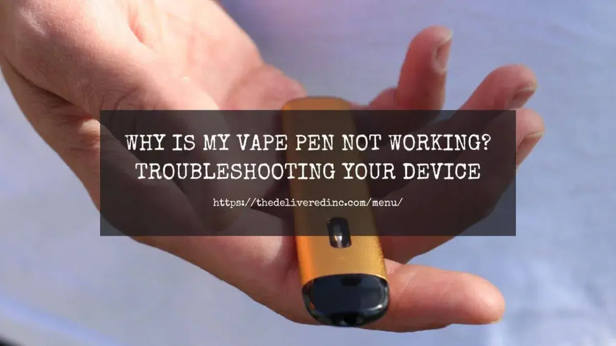 a hand holding a small disposable vape pen