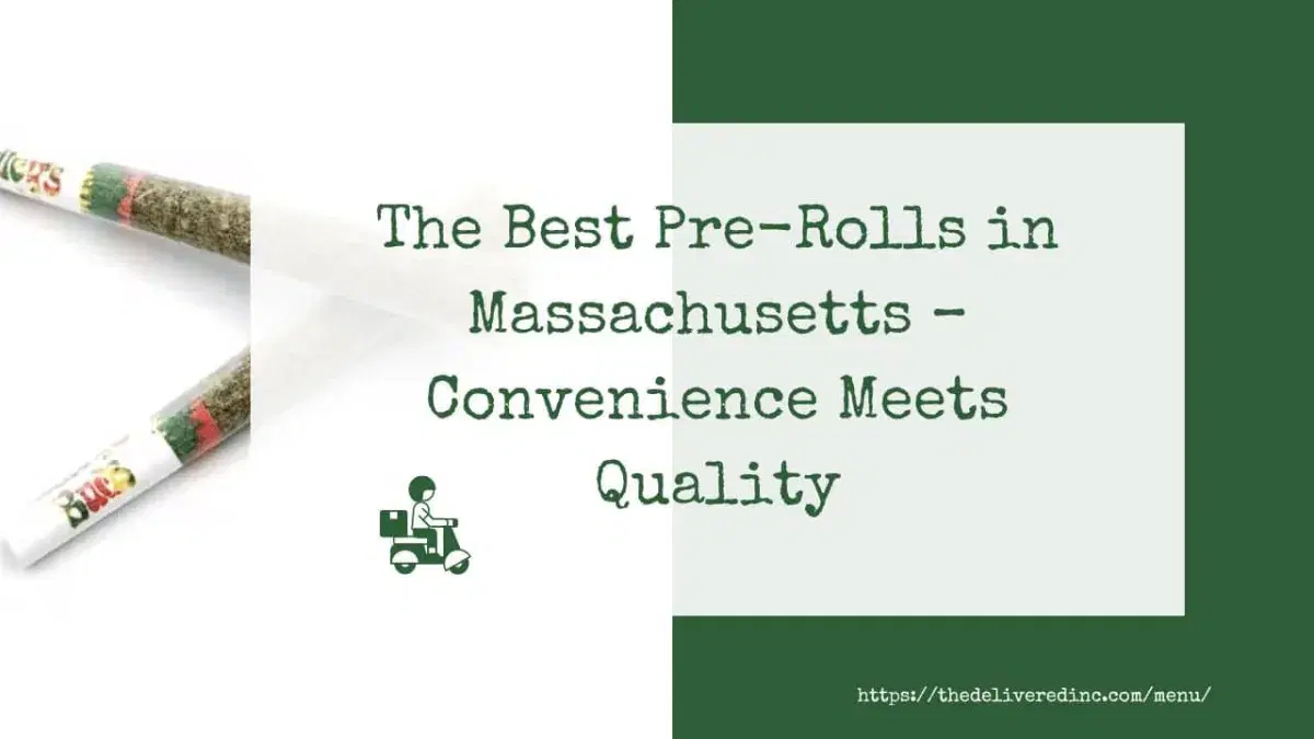 a pre-roll beside a white and green panel