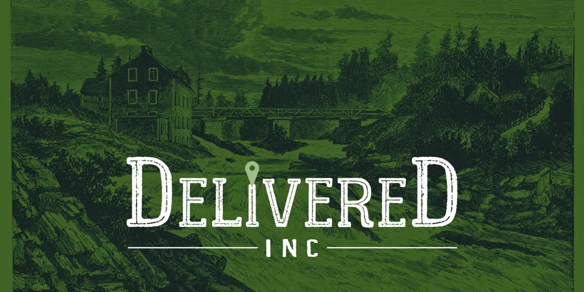 Rustic image with Delivered, Inc logo