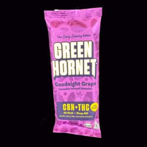 green hornet sleep blk 50 mg cannabis infused gummies