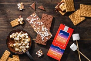 S'mores cannabis infused chocolate bar