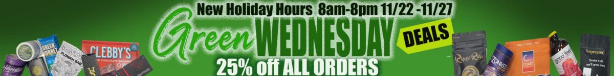 green wednesday cannabis home delivery promos