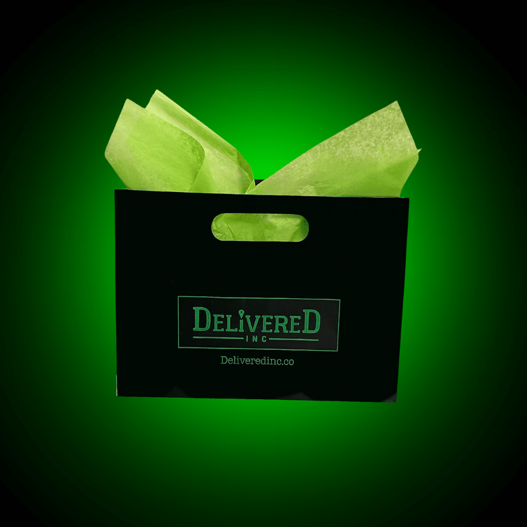 delivered cannabis home delivery bag